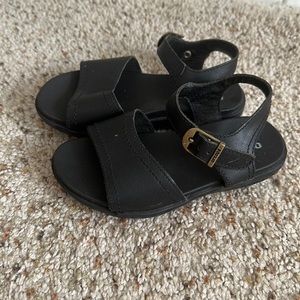 Girl Sandal Black size 10.5 leather anatomical